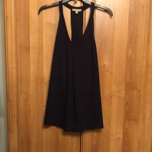 Razor back navy sleeveless shirt